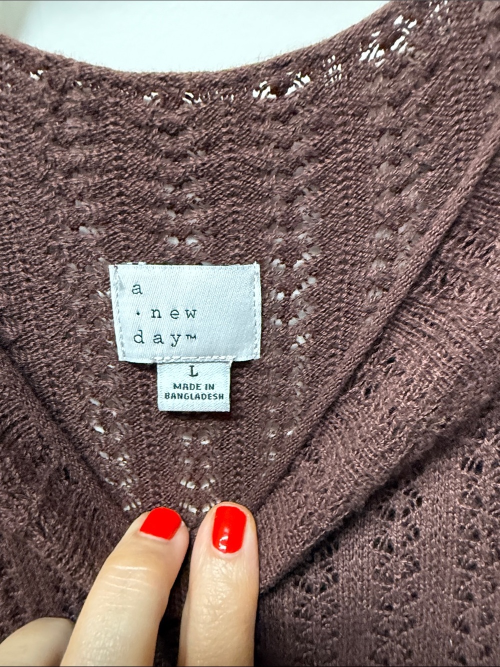 A New Day sweater knit dress with full liner - large - Picture 2 of 3